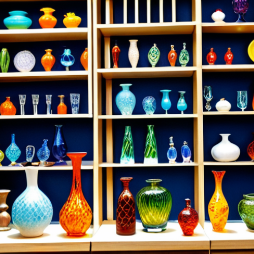 Home 15 **
"A display of handcrafted glass art from Gibraltar, featuring small figurines, vases, and jewelry. The scene is set in a brightly lit artisan shop with shelves showcasing the colorful glass creations. All items are clearly visible and aesthetically arranged. Safe for work, appropriate content, fully clothed context. Professional product photography, perfect anatomy (for any figures), natural proportions, high quality."
**